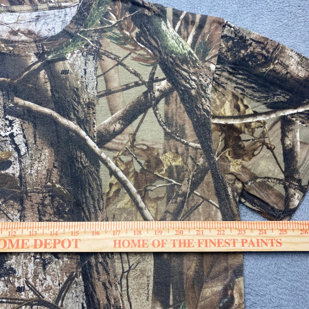 Camo Realtree T-Shirt Mens XL AP HD All Over Print Hunting Fishing Short Sleeve - Picture 3 of 7